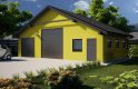 Projekt domu energooszczędnego G264 - Budynek garażowo-gospodarczy - wizualizacja 0