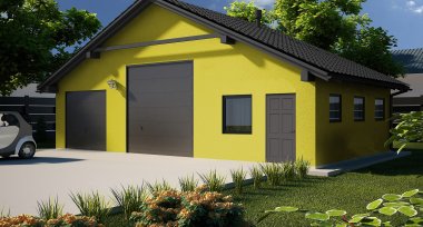 Projekt domu G264 - Budynek garażowo-gospodarczy