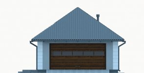 Elewacja projektu G267 - Budynek garażowo - gospodarczy - 1