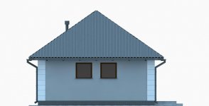 Elewacja projektu G267 - Budynek garażowo - gospodarczy - 3