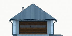 Elewacja projektu G267 - Budynek garażowo - gospodarczy - 1 - wersja lustrzana