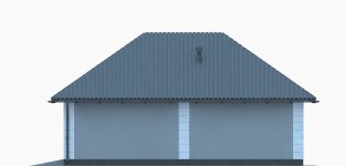Elewacja projektu G267 - Budynek garażowo - gospodarczy - 2 - wersja lustrzana