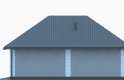 Projekt domu energooszczędnego G267 - Budynek garażowo - gospodarczy - elewacja 2