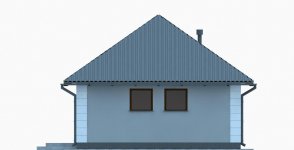 Elewacja projektu G267 - Budynek garażowo - gospodarczy - 3 - wersja lustrzana