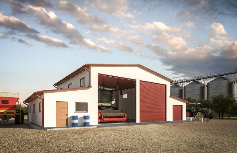 Projekt domu energooszczędnego G272 - Budynek garażowo - gospodarczy