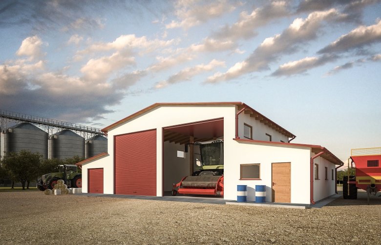 Projekt domu energooszczędnego G272 - Budynek garażowo - gospodarczy