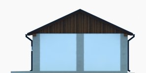 Elewacja projektu G280 - Budynek garażowo - gospodarczy - 4 - wersja lustrzana