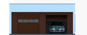 Elewacja projektu G285 - Budynek garażowy - 1
