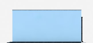 Elewacja projektu G285 - Budynek garażowy - 4 - wersja lustrzana