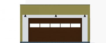 Elewacja projektu G297 - Budynek garażowy - 1