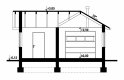 Projekt budynku gospodarczego G273 - Budynek garażowo - gospodarczy - przekrój 1
