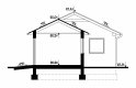 Projekt domu energooszczędnego G276 - Budynek garażowo - gospodarczy - przekrój 1