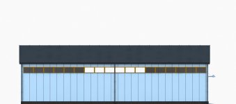 Elewacja projektu G270 - Budynek magazynowy - 3 - wersja lustrzana