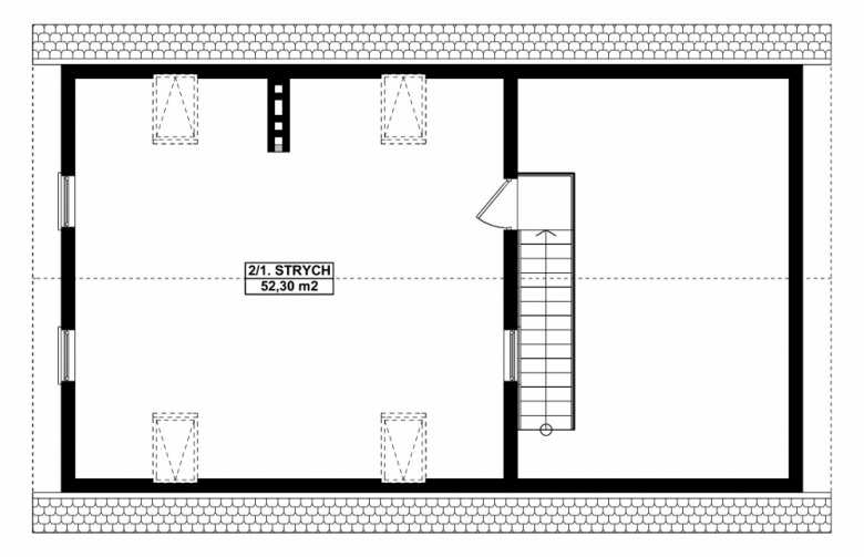 Projekt domu energooszczędnego G286 - Budynek garażowo - gospodarczy - 