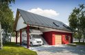 Projekt domu energooszczędnego G286 - Budynek garażowo - gospodarczy - wizualizacja 0