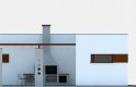 Projekt domu energooszczędnego G290 - Budynek garażowo - gospodarczy - elewacja 2