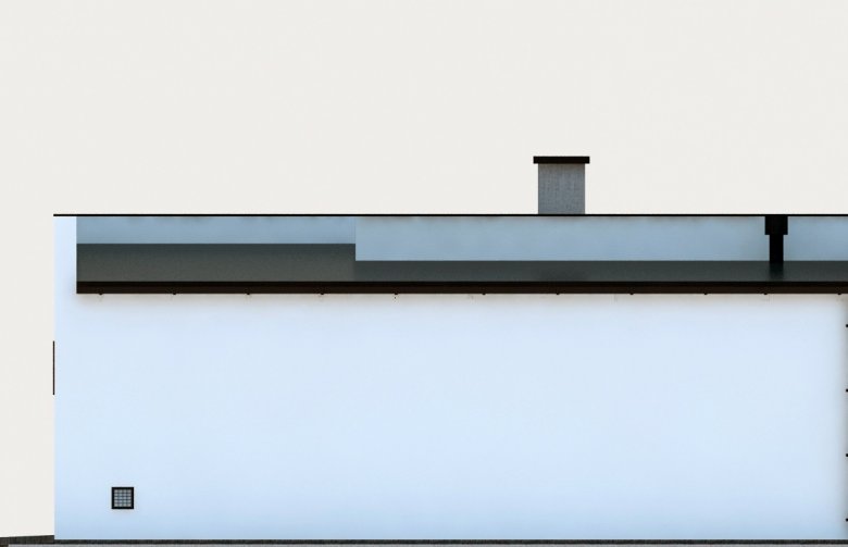 Projekt domu energooszczędnego G290 - Budynek garażowo - gospodarczy - elewacja 4