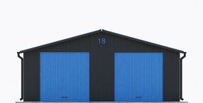 Elewacja projektu G295 - Budynek garażowy - 1