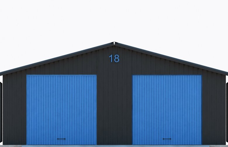Projekt domu energooszczędnego G295 - Budynek garażowy - elewacja 1