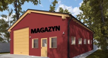 Projekt domu G291 - Budynek magazynowy