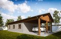 Projekt domu energooszczędnego G293 - Budynek garażowo - gospodarczy - wizualizacja 1