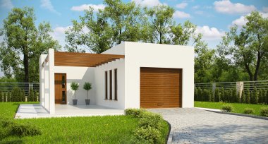 Projekt domu G175 - Budynek garażowo - gospodarczy