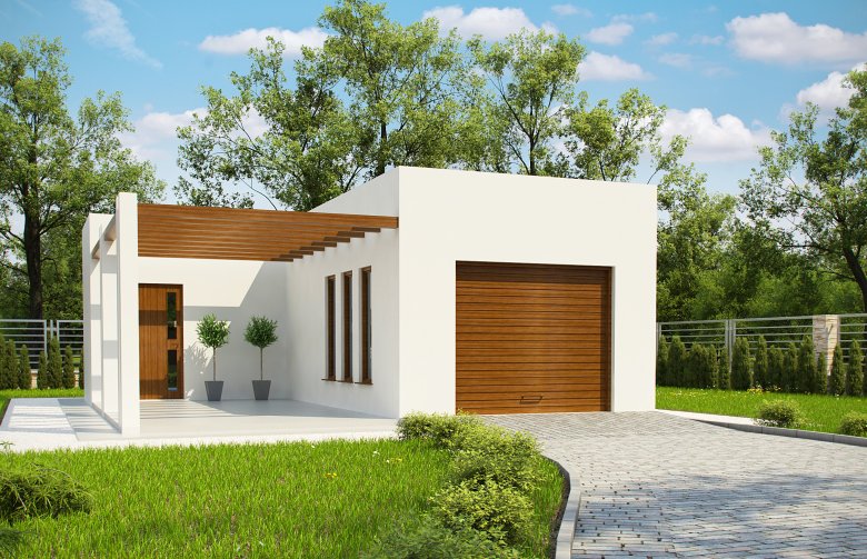 Projekt domu energooszczędnego G175 - Budynek garażowo - gospodarczy