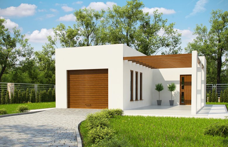 Projekt domu energooszczędnego G175 - Budynek garażowo - gospodarczy