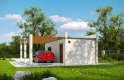 Projekt domu energooszczędnego G174 - Budynek garażowy - wizualizacja 1