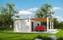 Projekt domu energooszczędnego G174 - Budynek garażowy - wizualizacja 1