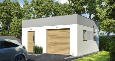 Projekt domu G176 - Budynek garażowo - gospodarczy