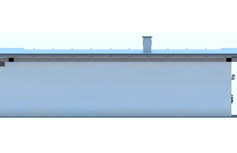 Projekt domu letniskowego G182 - Budynek rekreacyjny - elewacja 3