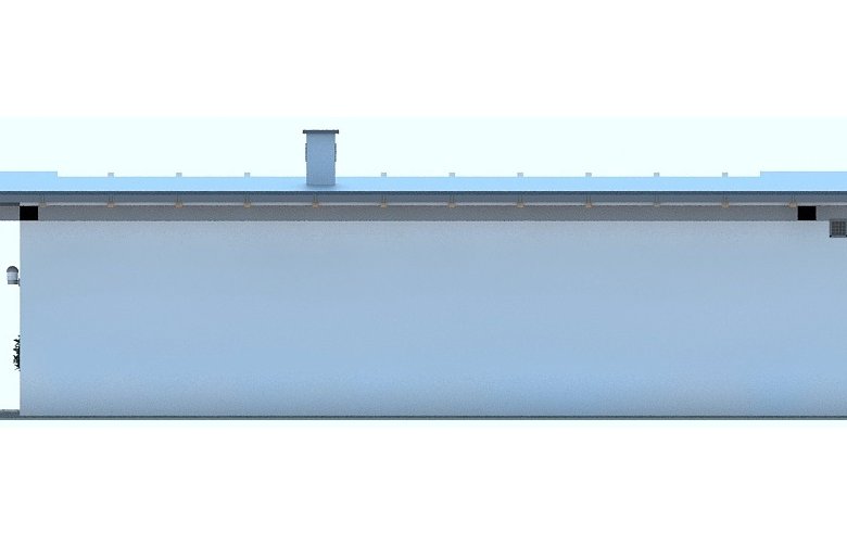 Projekt domu letniskowego G182 - Budynek rekreacyjny - elewacja 3