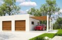 Projekt domu energooszczędnego G198 - Budynek garażowy - wizualizacja 0