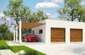 Projekt domu energooszczędnego G198 - Budynek garażowy - wizualizacja 0