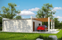 Projekt domu energooszczędnego G198 - Budynek garażowy - wizualizacja 1
