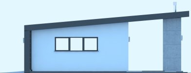 Elewacja projektu G197 - Budynek garażowy - 3