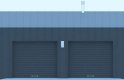 Projekt domu energooszczędnego G197 - Budynek garażowy - elewacja 2