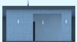 Elewacja projektu G197 - Budynek garażowy - 4 - wersja lustrzana