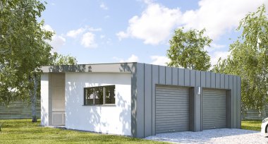 Projekt domu G197 - Budynek garażowy