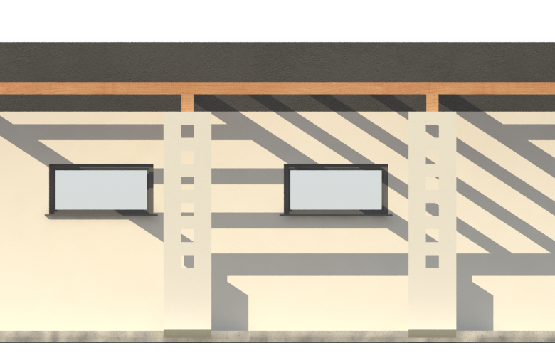 Projekt domu energooszczędnego G178 - Budynek garażowy - elewacja 3