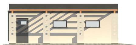 Elewacja projektu G178 - Budynek garażowy - 3 - wersja lustrzana