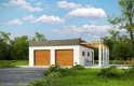 Projekt domu energooszczędnego G178 - Budynek garażowy - wizualizacja 0