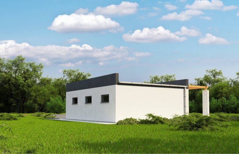 Projekt domu energooszczędnego G178 - Budynek garażowy