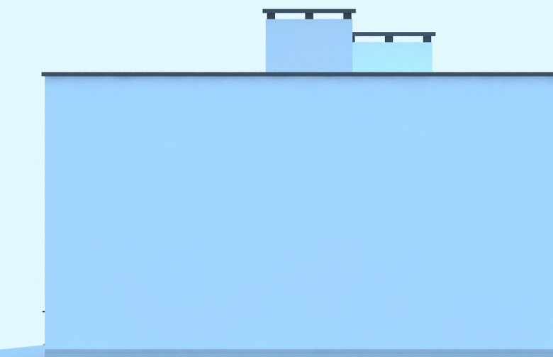Projekt domu letniskowego G191 - Budynek rekreacyjny z sauną - elewacja 2