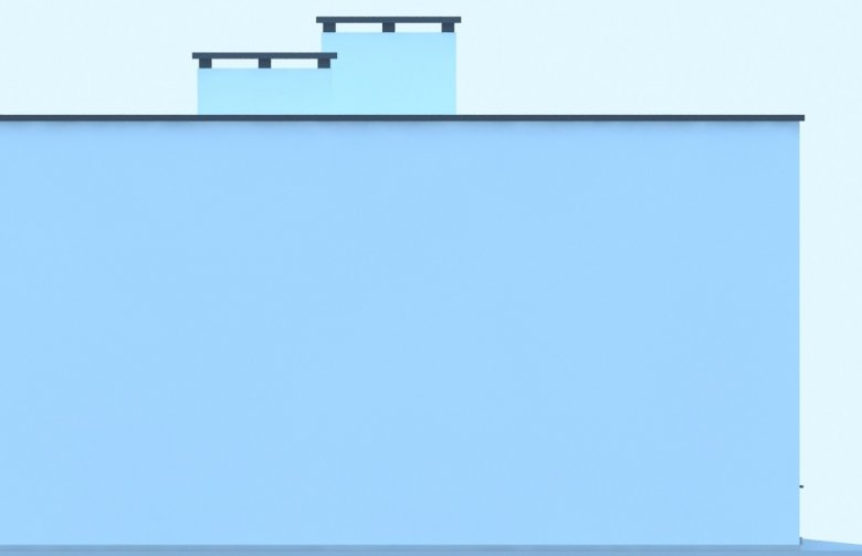 Projekt domu letniskowego G191 - Budynek rekreacyjny z sauną - elewacja 4