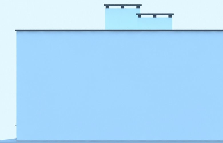Projekt domu letniskowego G191 - Budynek rekreacyjny z sauną - elewacja 4