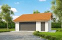 Projekt domu energooszczędnego G179 - Budynek garażowy - wizualizacja 0