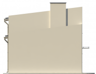 Elewacja projektu G184 - Budynek garażowo - magaznowy - 2