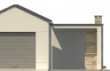Projekt domu energooszczędnego G187 - Budynek garażowy - elewacja 1